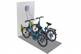 Ancoraggio bici per stazione di ricarica