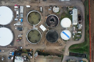 Draufsicht Biogasanlage