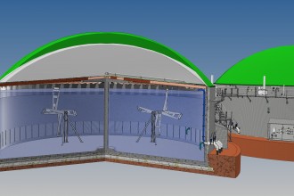 Abschnitt Biogasfermenter